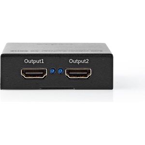 HDMI 2.0 Splitter - 4K 60Hz - 2-poorts - Zwart