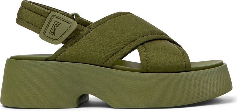 Camper - K201610 - Sandalen - Zwart - Cross-strap met Anatomisch Voetbed