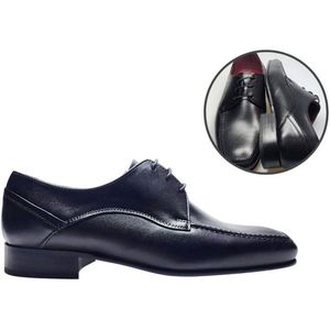 Stravers - Herenschoenen Maat 47 Zwart Leer Lichtgewicht Grote Maten Herenschoenen