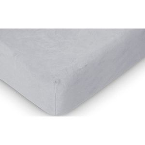 LINNICK Badstof Velours Topper Hoeslaken - Hoeslaken 120/140x200cm - 2 Persoons Topper Hoeslakens - light grey