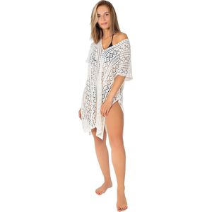 Strandjurk - Oeko - Tex Standaard - Bikini Cover UP of Strand Poncho, Zomerjurk ideaal als Strand Kimono, Tuniek of Badpak S-M