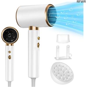 RFWR® Professionele haardroger 2400 W met negatieve ionentechnologie, koud-warm instelbaar en diffuser