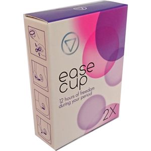 EaseCup 2 stuks menstruatiediscs - platte menstruatiecup - menstruatiedisk - zorgeloos sporten en vrijen - saunabezoek tijdens menstruatie