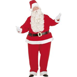 Widmann - Kerst & Oud & Nieuw Kostuum - Dikke Uitvoering Kerstman Santa Claus Kostuum - Rood - One Size - Kerst - Verkleedkleding