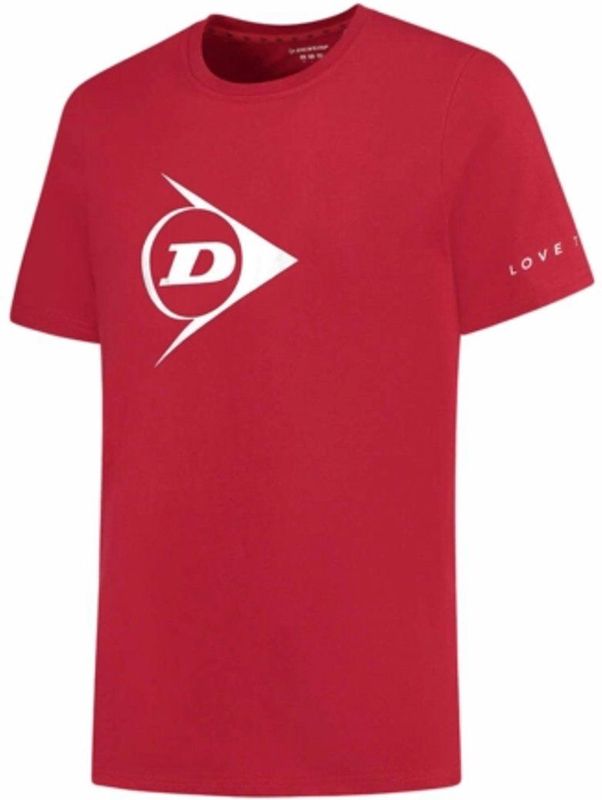 Dunlop - Essentials Promo - Tennisshirt - Donkerrood