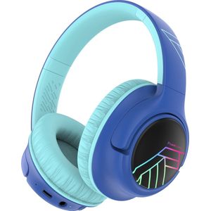 PowerLocus - Bobo - Draadloze Koptelefoon - Blauw/Zwart - Bluetooth - 74/85/94dB Volumebegrenzing