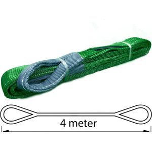TETRA Hijsband - Werklast 2 Ton - Lengte 4 Meter - Hijsbanden - Heffen - Hijsen