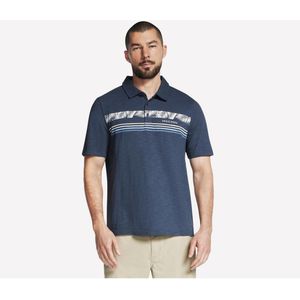 Skechers Blauwe Heren Polo T-shirt – Maat 2XL – Comfort & Stijlvolle Casual Look