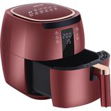 Swiss Pro+ - SP-DAF7LR - airfryer XXXL - Intelligente Heteluchtfriteuse Digitaal- 7 L - XXXL - New Model 2023 - GRATIS Recepten Boek - Touchscreen - TURBO Opwarmen - Rood - 7 liter