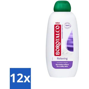 Borotalco - Douchegel - Relaxing - 250 ml - Voordeelverpakking - 12 stuks