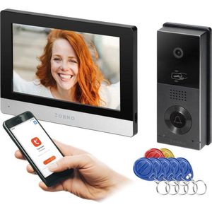 XIRAN single-family video doorphone set, 2-wire, 8"", touch screen, Full HD, RFID -Smart videodeurbel (Tuya)