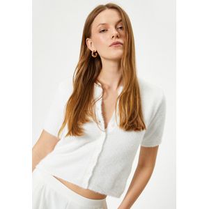 Ronde kraag Rozen Gedetailleerd Vest