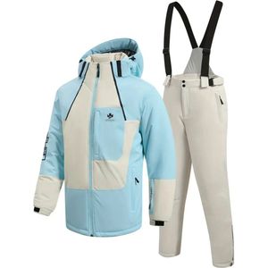 Bovista Skipak - SkiBroek - Skijas - Ski Suit - Wintersport - Heren - 2-Delig - Wit - Maat XL