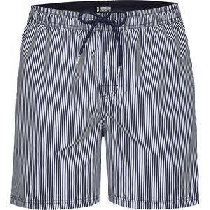 Happy Shorts Zwemshort Heren Gestreept Navy - Maat M - Zwembroek