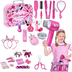 DailySupplies® Make up Koffer Meisjes - Kinder Speelkoffer met Inhoud - Make upset voor Kinderen - Roze