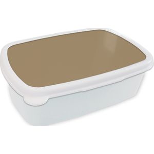 Broodtrommel Wit - Lunchbox - Brooddoos - Palet - Beige - Interieur - 18x12x6 cm - Volwassenen