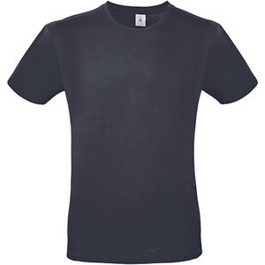 2-Pack herenshirt '150' met ronde hals B&C Collectie Light Navy maat S