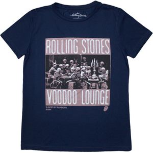 The Rolling Stones - Voodoo Skulls Dames T-shirt - S - Donkerblauw