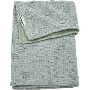 Babydeken van Knots Velvet Stone Green - 75x100cm - Single Pack