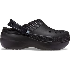 Crocs - Classic Lined Platform - Klompen - Black - Dual Crocs Comfort