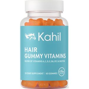 Kahil - Haar Vitamines Gummies - Biotin - 60 Gummies - Bevordert Haargroei - Haaruitval - Baard
