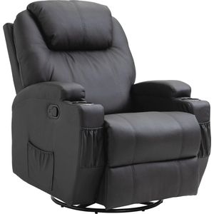 Massagestoel met Relaxfunctie en 5 Massagestanden - Comfortabele TV-Stoel in PU-Leer