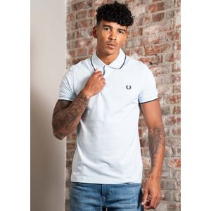 Fred Perry - M3600 - Polo - Wit - Katoen, Korte Mouwen, Gerecyclede Garens
