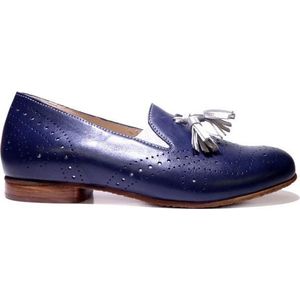 Verhulst Dames Instappers - Blauw - Maat 37.5