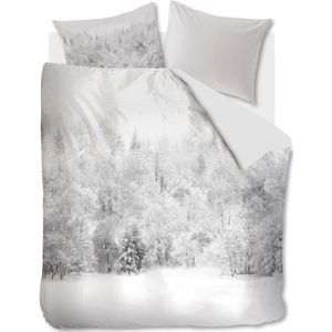 Kardol Arctic Forest Dekbedovertrek - Eenpersoons - 140x200/220 cm - Light Grey