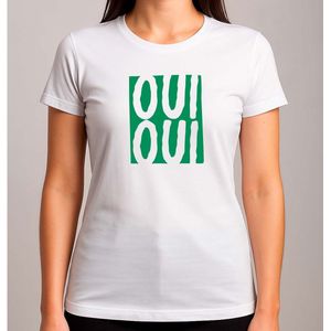 Oui Oui - T Shirt - GoodVibesOnly - Cute - PositiveVibes - Vibes - GoedeVibes - AlleenGoedeVibes - PositieveVibes - SchattigeVibes