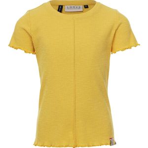 LOOXS 10sixteen 2312-5456-580 Meisjes Outlet > t shirts - Maat 116 - Geel van 65% Polyester 35% cotton