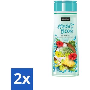 2 x Sence - Tropical Joy & Coconut - Douchegel - Exotisch - 300 ml - Douchegel - Kokos - Tropische Geur - Verwenmoment - Voordeelverpakking