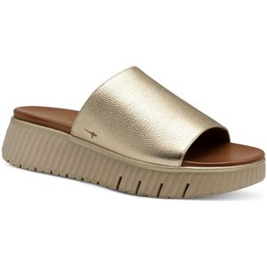 TAMARIS Comfort Sandalen - LT Gold - Leer - Wide Fit