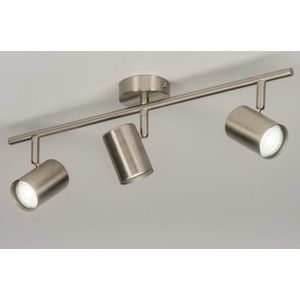 Lumidora Opbouwspot 72609 - FLORENCE - 3 Lichts - GU10 - Staalgrijs - Metaal