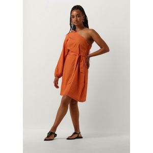 Another Label Dua Dress L/s Jurken Dames - Kleedje - Rok - Jurk - Oranje - Maat XL