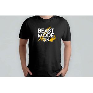 Beast Mode On - T Shirt - GymLife - FitnessJourney - NoPainNoGain - LiftHeavy - SportschoolLeven - TrainenMetPassie - FitnessReis - ZwaarTillen
