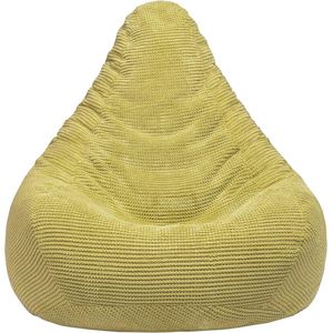 Ergonomische Highback Bean Bag Stoel - Comfortabele Corduroy Zitzak voor Binnen | Perfect voor Woonkamer en Gaming