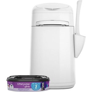 Litter Locker GENIE ,container voor kattenbakvulling + Flamingo Cat snack NU VERKRIJGBAAR Nog betere ,nieuwste versie . Navullingen gaan veel langer mee. Hygienisch,en makkelijk