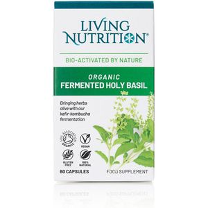 Living Nutrition - Biologische gefermenteerde Holy Basil - Heilige Basilicum - Kefir-Kombucha Fermented Tulsi - Ocimum sanctum