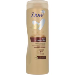 Dove Body Love Care + Visible Glow Self-Tan Lotion 400 ml - Medium To Dark