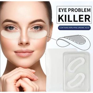 AS Cosmetics - Microcrystalline Oogmaskers + Neuslippenplooi - Met Hyaluronzuur + Vitamine C + Peptides