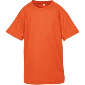Spiro Childrens Boys Performance Aircool T-Shirt (Flo Oranje)