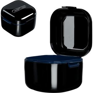 Draagbare Valse Tanden Container - Dental Prosthesis Box met Zeef - Protheses Cup - Bad Protheses - Reiskoffer voor Tanden - Schoonmaakdoos voor Protheses