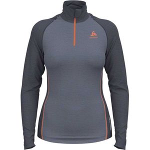 Odlo Natural Lange Mouwen Basislaag Blauw S Vrouw