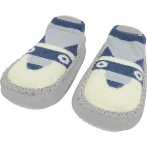 Babyslofjes Hond Blauw/Grijs - Anti-slip - 18-24 maanden