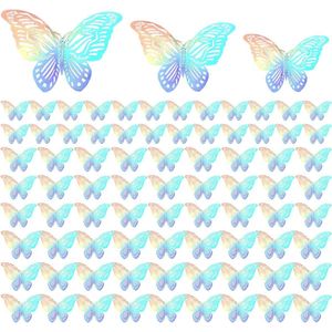 Driedimensionale Decoratieve Vlinders - Home Decoratie - Muurdecoratie met Kleurrijke Vlinders .