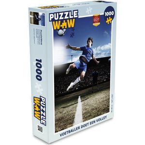 Puzzel Voetballer doet een volley - Legpuzzel - Puzzel 1000 stukjes volwassenen