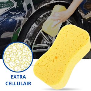 Grote Schoonmaakspons - Viscose autospons - Spons - Schoonmaakartikelen - Auto Wassen - Autospons - Zachte spons - Extra groot - Gele Spons