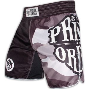 PRIDEorDIE MMA Fightshorts Reckless Zwart Geel - XS - Jeans Maat 28