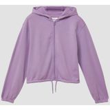 Sweatvest - Cropped - Oversized - Met Capuchon - Zwart